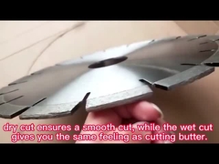 300mm Laser hàn kim cương đá cắt lưỡi với khe khóa cho cắt đá granit