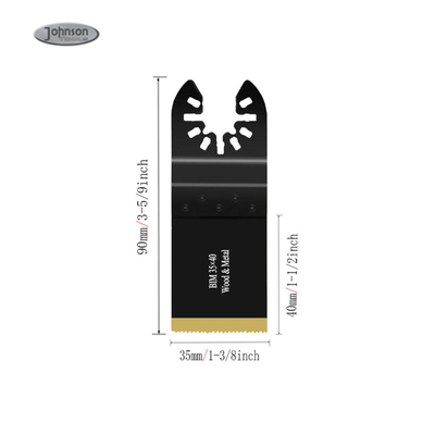 35mm 1-3/8 "Bi-Metal Titanium phủ ốc Xúc Multi Tool Saw Blade Cho Metal nail gỗ cắt nhựa