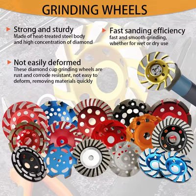 4 inch kim cương mài đĩa bánh xe cho mài giũa trong M14 hoặc 5/8 "-11 sợi