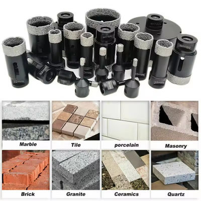 5-180mm Vacuum Brazed Diamond Crowns Core Drill Bit Hole Saw Diamond Hole Cutter cho gạch sứ đá cẩm thạch