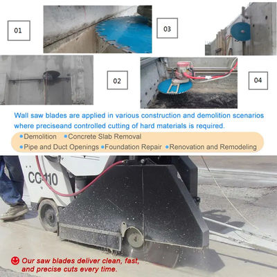 Chuyên đường lớn 800mm cắt bê tông kim cương tường nhìn lưỡi để cắt phá hủy xây dựng bê tông gia cố