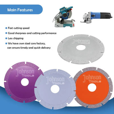 4 Inch chân không hàn đá cẩm thạch cắt đĩa cắt cưa lưỡi cho đá cẩm thạch và thủy tinh gốm