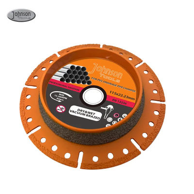 Vacuum Brazed Diamond Blade for Pipe 115mm Diamond Blade Pro Pipe Cutter Máy cắt ống
