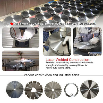 350mm Ring Diamond Beton Saw Blades để cắt bê tông, bê tông tăng cường