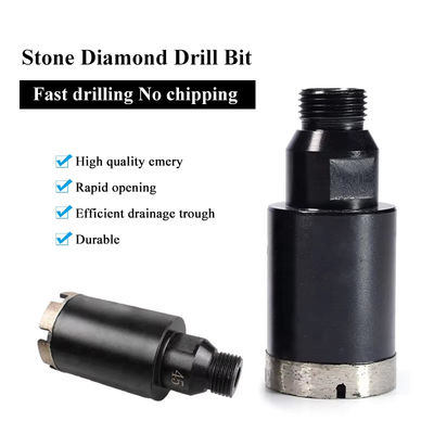 GB Mũi khoan lõi thép hàn chân không Bit, Bit lõi khô M14-1 / 2 Chủ đề khí
