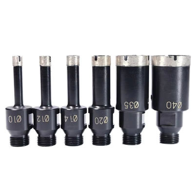 GB Mũi khoan lõi thép hàn chân không Bit, Bit lõi khô M14-1 / 2 Chủ đề khí