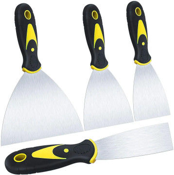 4 gói Multi Putty dao cạo bộ Spackle dao cao cấp Stainless Steel sơn scraper Blade