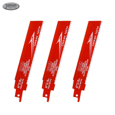 6 inch Bi-Metal OEM Reciprocating Saw Blade Industrial cho kim loại Cast Iron Alloy Steel Sawzall Blade Carbide