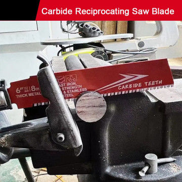 6 inch Bi-Metal OEM Reciprocating Saw Blade Industrial cho kim loại Cast Iron Alloy Steel Sawzall Blade Carbide