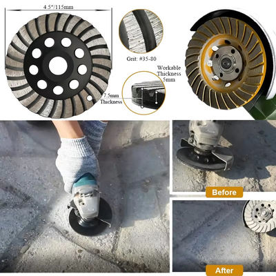 Đá mài bê tông Turbo Đá / Đá granit cứng / Công cụ mài kim cương cứng