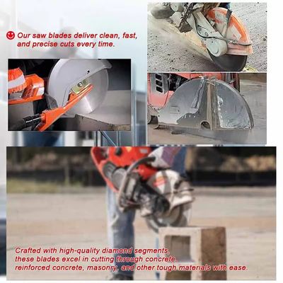 Lưỡi cưa bê tông kim cương màu xanh lá cây 16 &quot;400mm với tuổi thọ dài