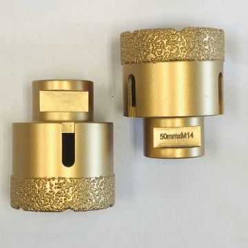 4 cái M14 50mm Công cụ kim cương được hàn chân không