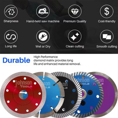 30CrMo 105mm Turbo Diamond Saw Blades ép nóng thiêu kết cho bê tông