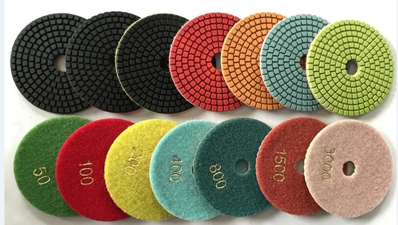 Tấm đánh bóng kim cương ướt 4 inch 7 bước cho đá granit Đá cẩm thạch sa thạch
