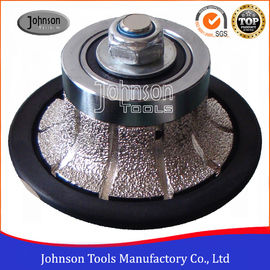 Số 2 Công cụ kim cương hàn chân không Half Bullnose cho đá viền