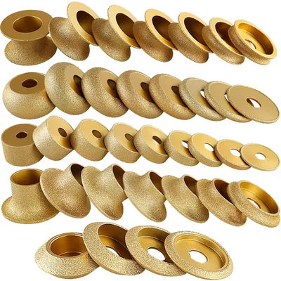 Lỗ hút ủi Marble Granite Stone Quartz Tile Ceramic Diamond Abrasive Profile Grinding Wheel cho máy nghiền góc