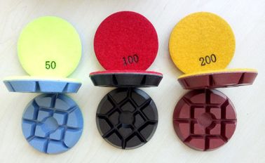3 Inch 75mm đầy màu sắc sàn đánh bóng sàn bê tông Pads với độ dày 11mm