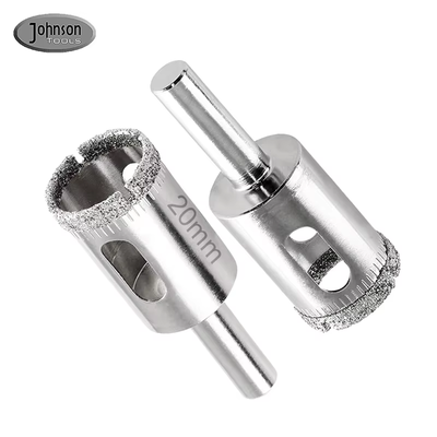 Công cụ kim cương mạ điện Kim cương lõi bit cho khoan thủy tinh / gốm / ngói