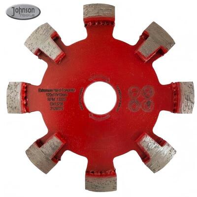 Trọng lượng nhẹ kim cương Tuck Point Blade, 120mm Tuck điểm Saw Blade với bảo vệ răng cho hệ thống nhiệt dưới sàn