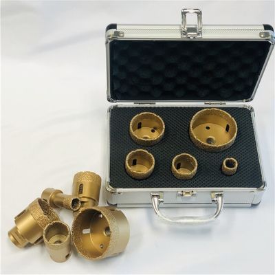 Hộp nhôm 5 cái Phanh chân không M14 Bộ mũi khoan lõi kim cương
