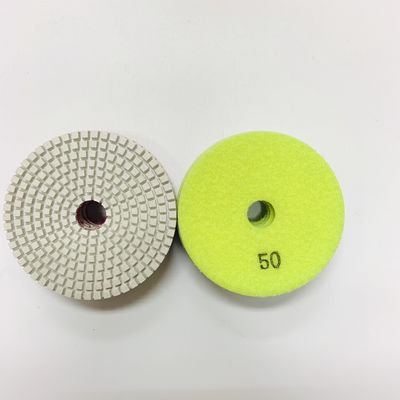 Tấm đánh bóng kim cương ướt 3 bước 100mm màu trắng