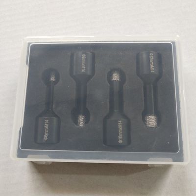 Gốm sứ 4 cái 10mm Mũi khoan lõi kim cương Thiết kế phân đoạn