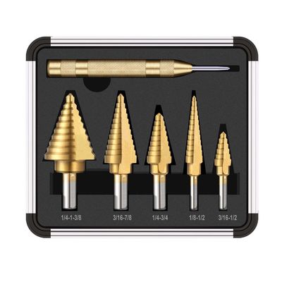 6PCS HSS4241 Hex Shank 22mm Mũi khoan lõi kim cương tráng titan