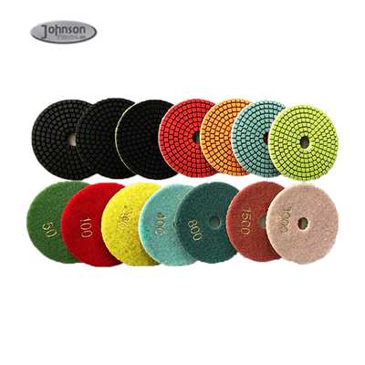 Đĩa đánh bóng đá cẩm thạch 100mm 7 bước với lưỡi đồng nhất
